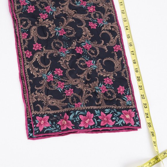 JG Hook Floral 100% Silk Scarf - Picture 2 of 6